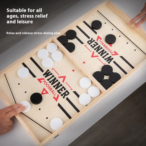 Double Catapult Parent-child Interactive Collision Chess Ice Hockey Battle Desktop Game
