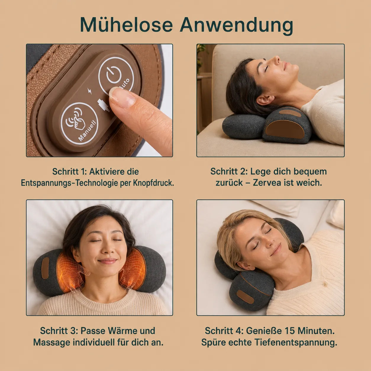 Zervea: 3-in-1 Massagerät